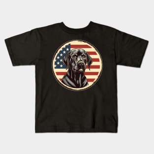 Patriotic Pointer Kids T-Shirt